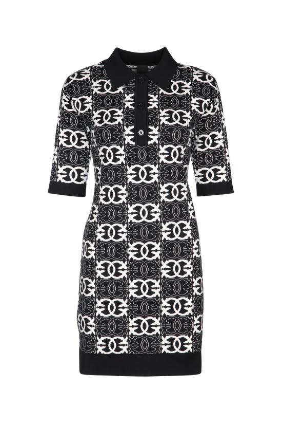 25FW 핑코 원피스 106039A2YD ZZ2 NERO BIANCO