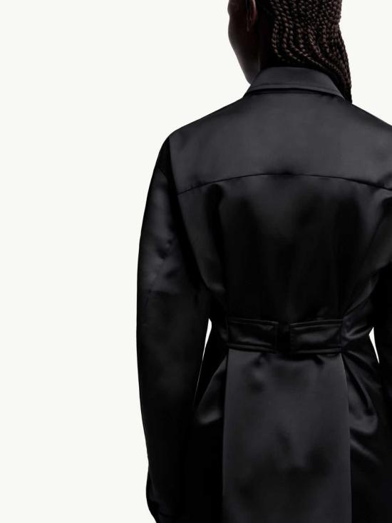 25FW 몽클레어 EE72 바이 에드워드 에니풀 새틴 셔츠  K24032F00002M6521 999 Black - MONCLER