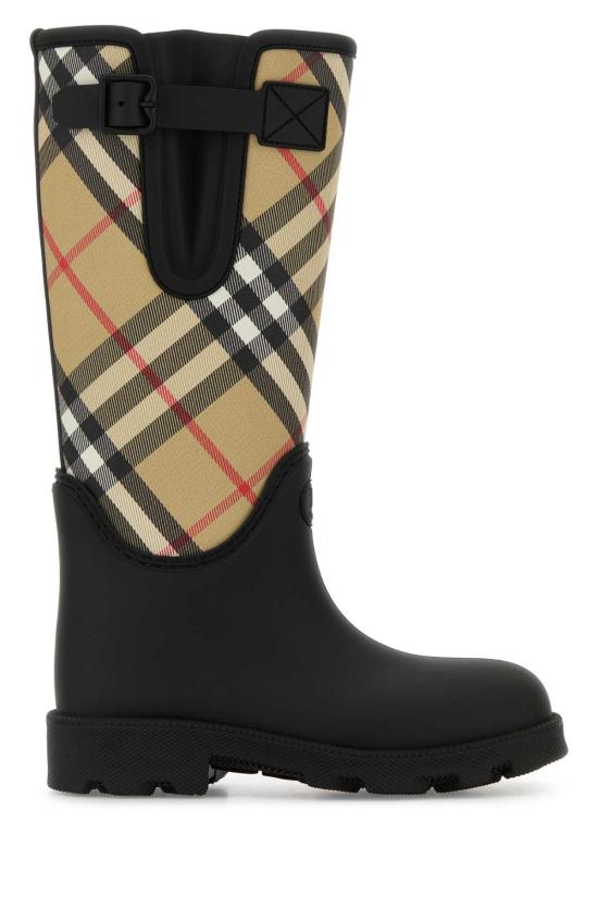 26FW 버버리 러버 마쉬 스탬프 하이 부츠 8111677 A1189 Multicoloured