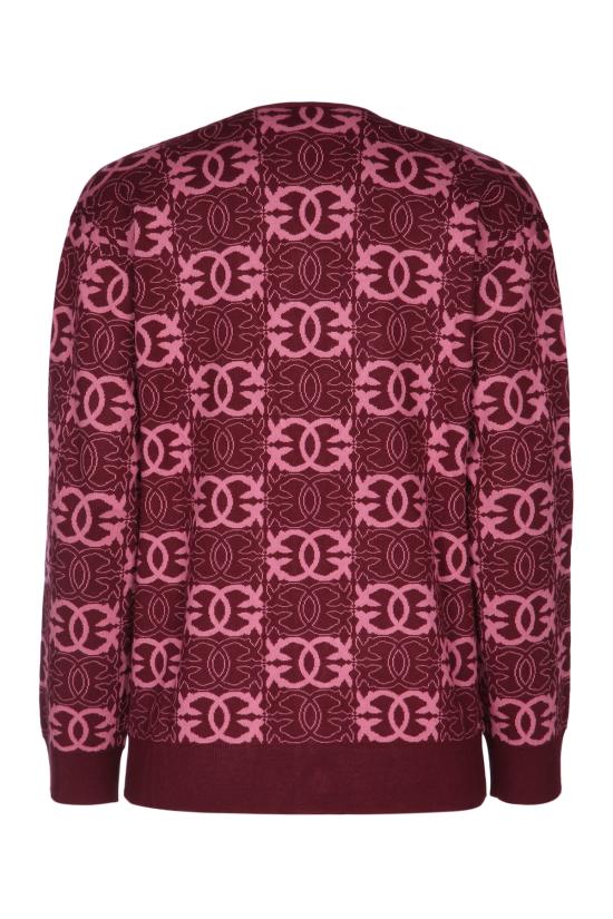 25FW 핑코 가디건 106042A2YD RW2 BURGUNDY MALVA - PINKO