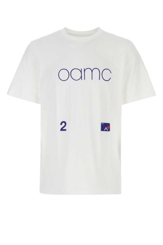  오에이엠씨 반팔 티셔츠 23E28OAJ10COT00744 100 White
