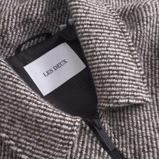  레듀 자켓 레 듀 마르세유 트윌 울 재킷 솔트 페퍼 - LES DEUX