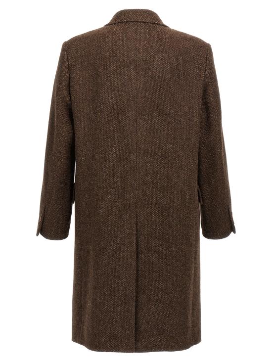 24FW 오라리 코트 A24AC01LS BROWNTWEED - AURALEE