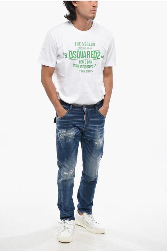  디스퀘어드2 데님 팬츠 S74LB1552 S30342 470 Blue - DSQUARED2