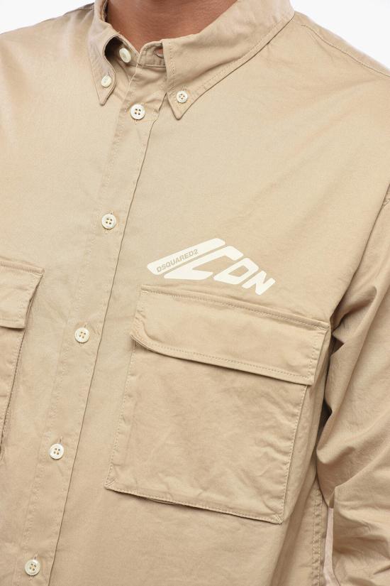  디스퀘어드2 긴팔 셔츠 S79DL0051 S35175 109 Beige - DSQUARED2