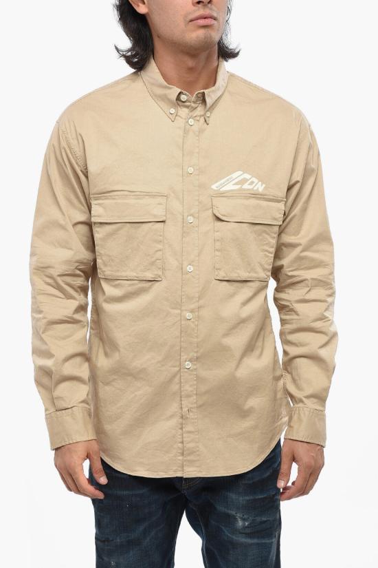  디스퀘어드2 긴팔 셔츠 S79DL0051 S35175 109 Beige