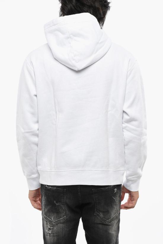  디스퀘어드2 후드 티셔츠 S74GU0814 S25516 100 White - DSQUARED2