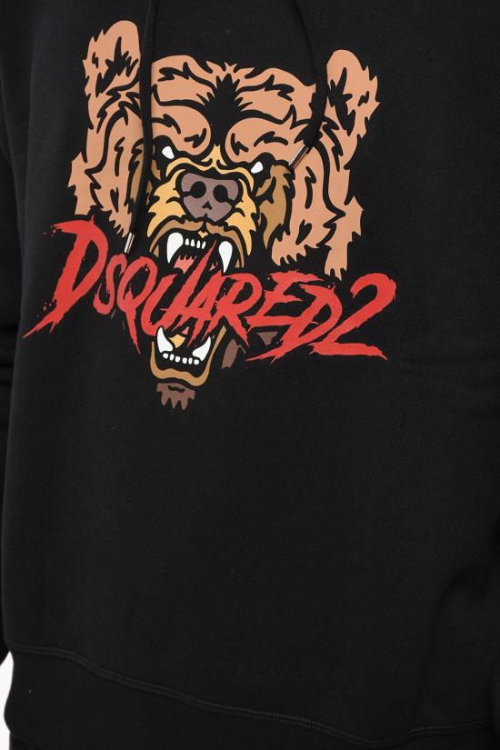  디스퀘어드2 후드 티셔츠 S74GU0814 S25516 900 Black - DSQUARED2