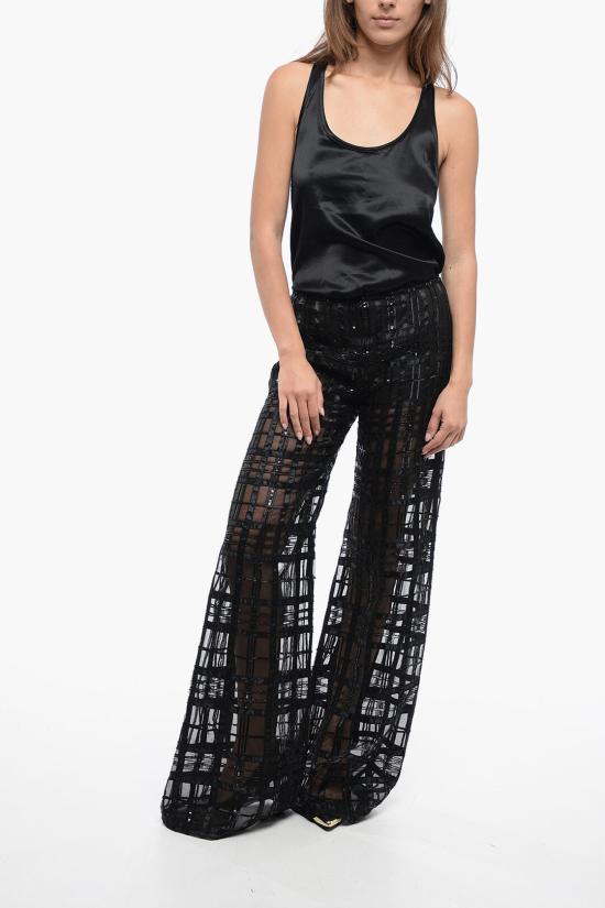  알베르타 페레티 스트레이트 팬츠 03376645A0555 Black - ALBERTA FERRETTI