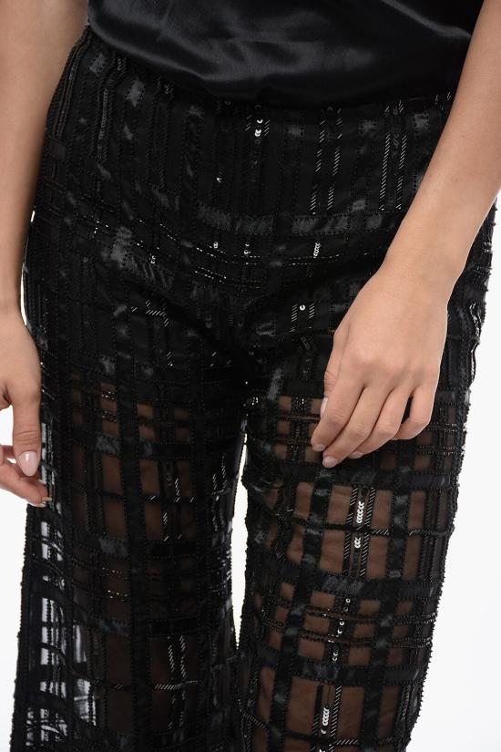  알베르타 페레티 스트레이트 팬츠 03376645A0555 Black - ALBERTA FERRETTI