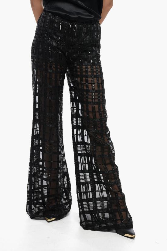  알베르타 페레티 스트레이트 팬츠 03376645A0555 Black