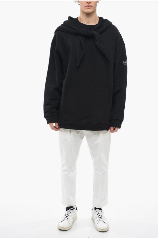  라프 시몬스 후드 티셔츠 222 M164 0099 Black - RAF SIMONS