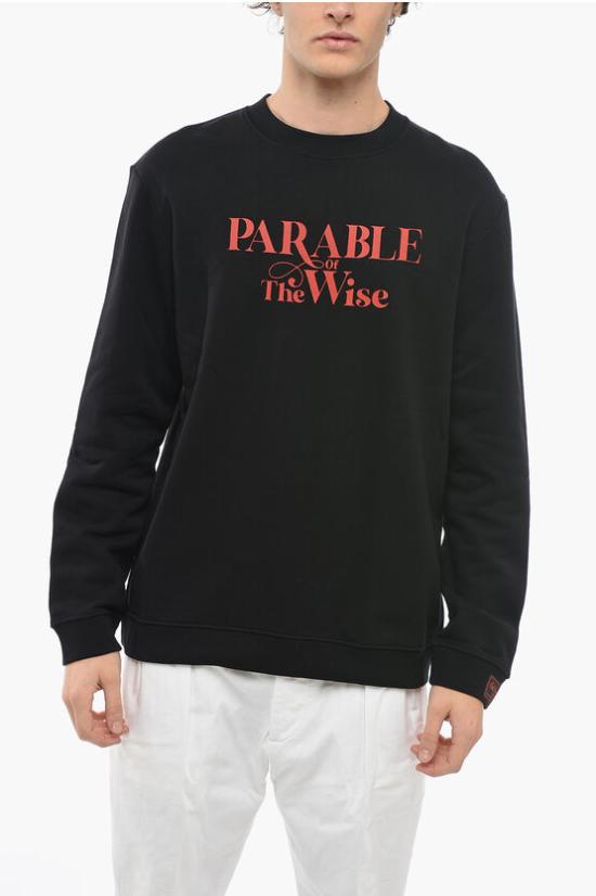  라프 시몬스 긴팔 티셔츠 222 165E 0099 Black