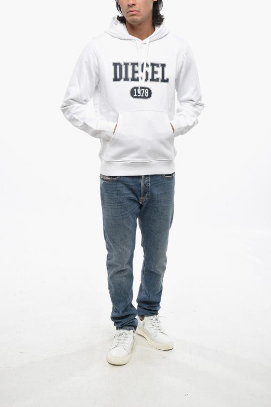  디젤 후드 티셔츠 A16962 RIAJH 100 White - DIESEL