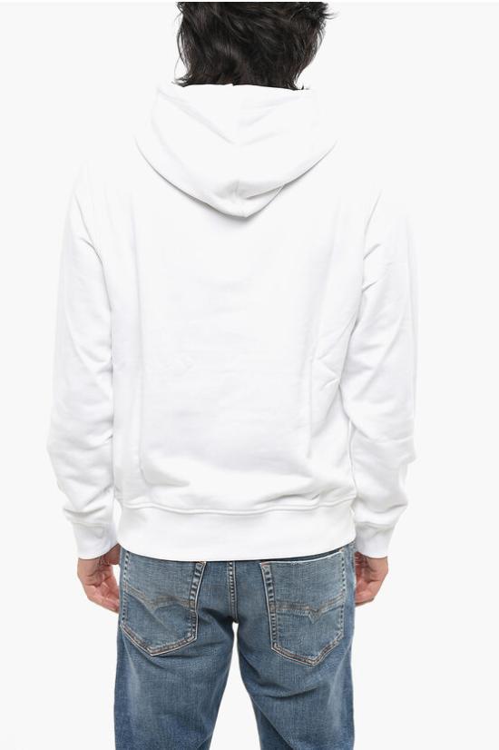  디젤 후드 티셔츠 A16962 RIAJH 100 White - DIESEL