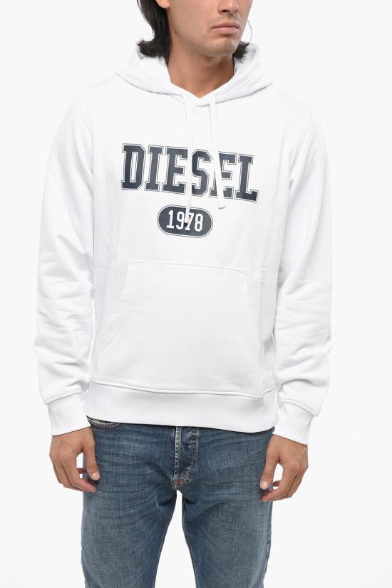  디젤 후드 티셔츠 A16962 RIAJH 100 White