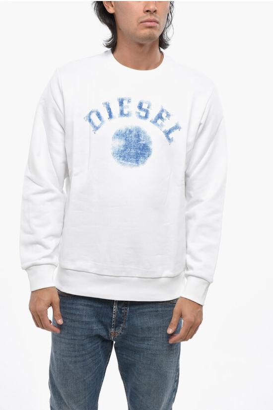  디젤 긴팔 티셔츠 A16949 RIAJH 100 White