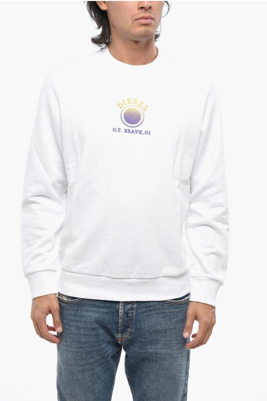  디젤 긴팔 티셔츠 A16950 RIAJH 100 White