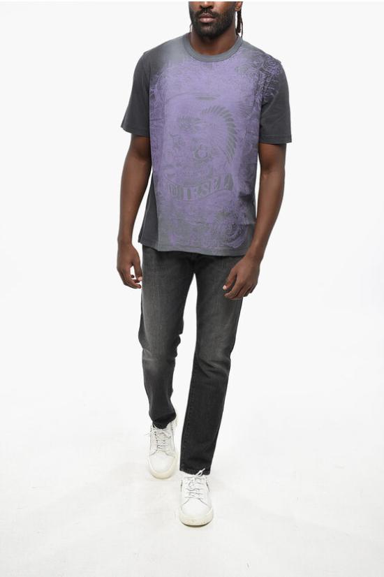  디젤 반팔 티셔츠 A15285 0AJDC 9XX Gray - DIESEL