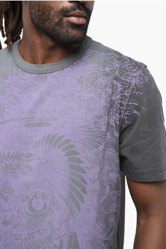  디젤 반팔 티셔츠 A15285 0AJDC 9XX Gray - DIESEL