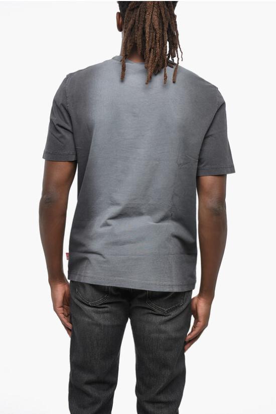  디젤 반팔 티셔츠 A15285 0AJDC 9XX Gray - DIESEL