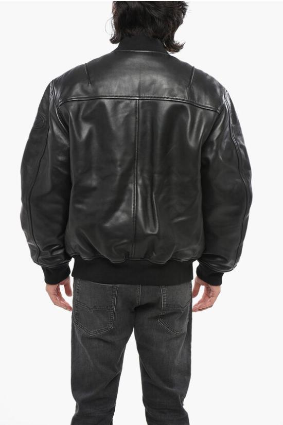  디젤 가죽 자켓 A10676 0HJAC 9XX Black - DIESEL