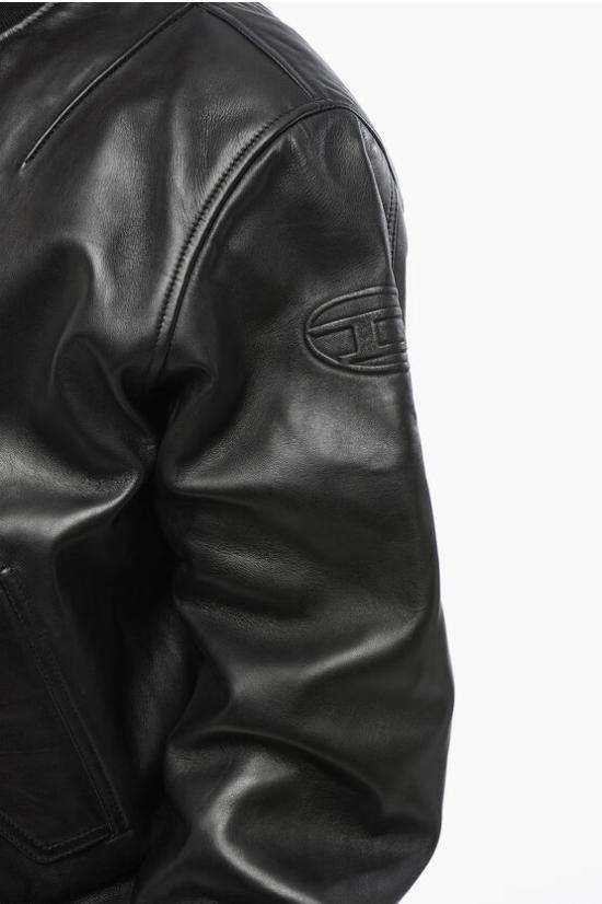  디젤 가죽 자켓 A10676 0HJAC 9XX Black - DIESEL