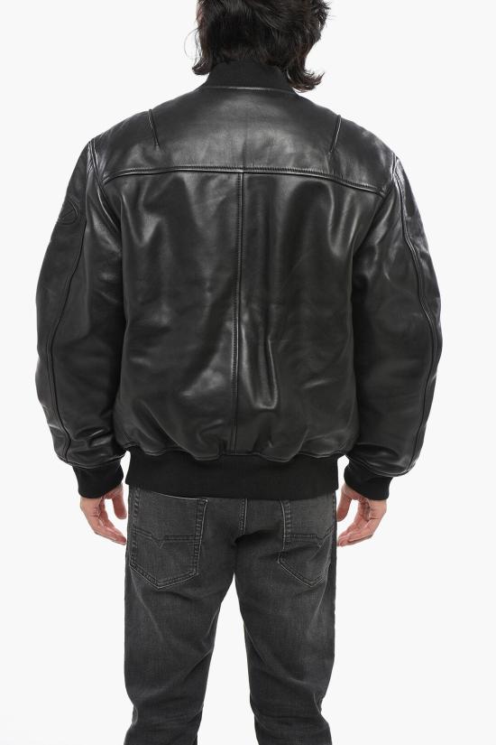  디젤 가죽 자켓 A10676 0HJAC 9XX Black - DIESEL