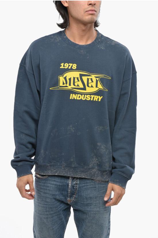  디젤 긴팔 티셔츠 A14156 0IPAC 8MS Blue