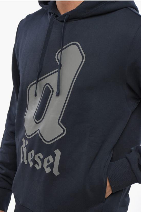  디젤 후드 티셔츠 A17095 RIAJH 81E Blue - DIESEL