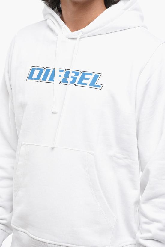  디젤 후드 티셔츠 A18979 RIAJH 100 White - DIESEL