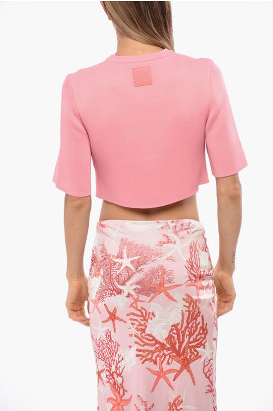  로에베 반팔 티셔츠 S540Y14KE2 6447 Pink - LOEWE