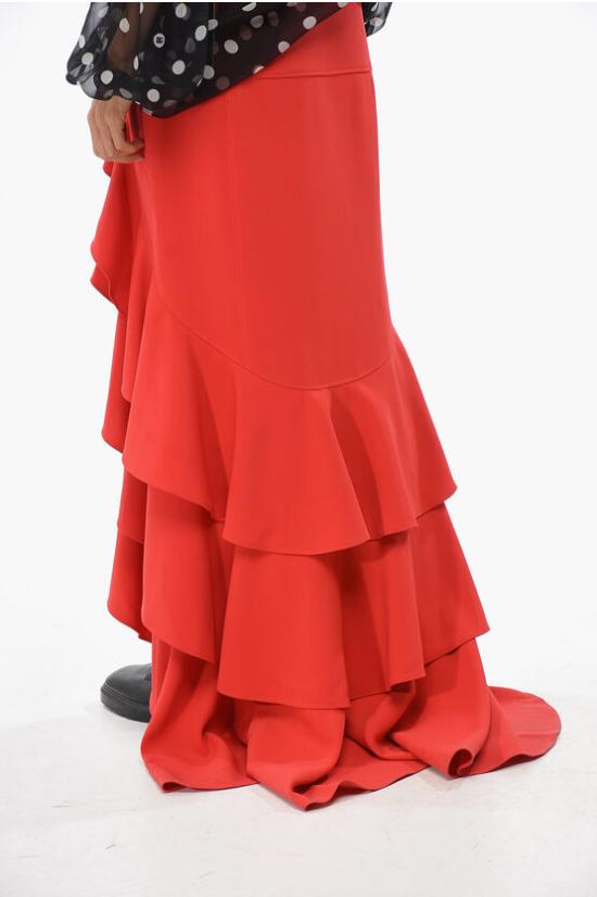  모스키노 롱 스커트 J0104 5424 0115 Red - MOSCHINO