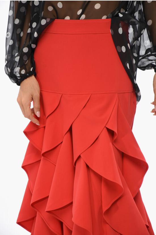  모스키노 롱 스커트 J0104 5424 0115 Red - MOSCHINO