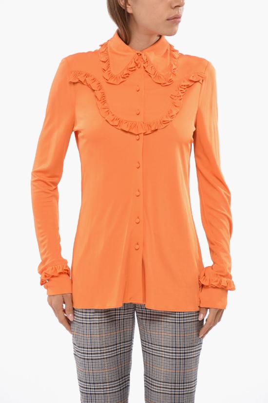  프라다 블라우스 39525 202 1XR4 F0049 Orange