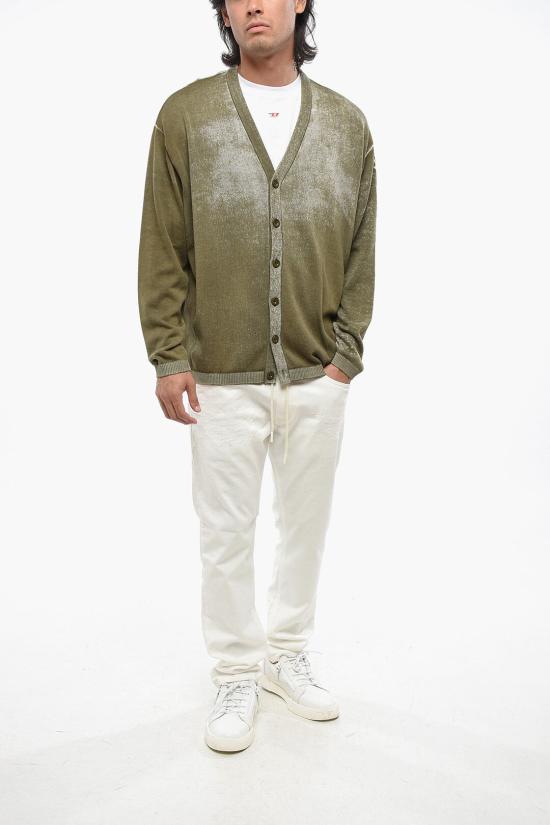  디젤 가디건 A11190 0BEAR 51F Military Green - DIESEL