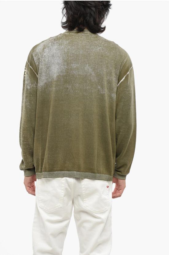  디젤 가디건 A11190 0BEAR 51F Military Green - DIESEL