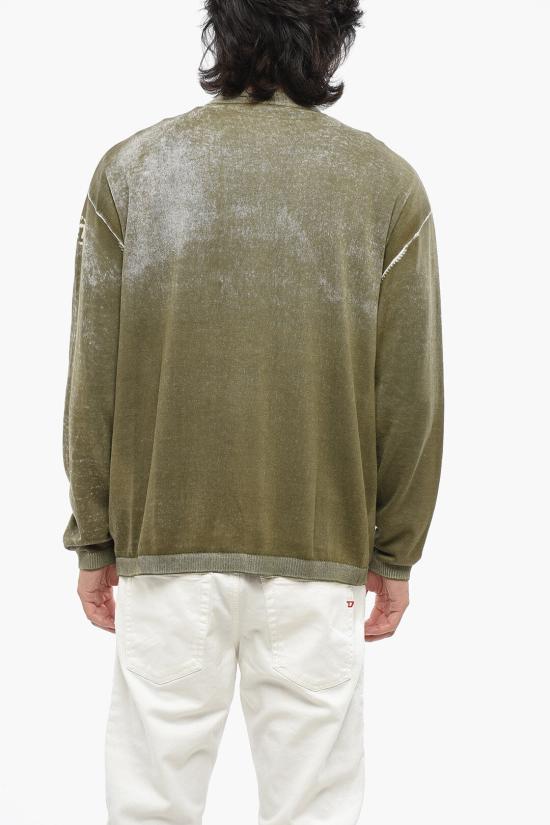  디젤 가디건 A11190 0BEAR 51F Military Green - DIESEL