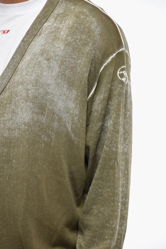  디젤 가디건 A11190 0BEAR 51F Military Green - DIESEL