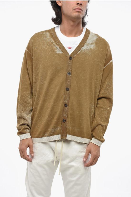  디젤 가디건 A11190 0BEAR 7BF Brown