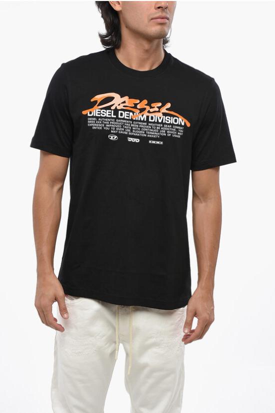  디젤 반팔 티셔츠 A11067 0CATM 900 Black