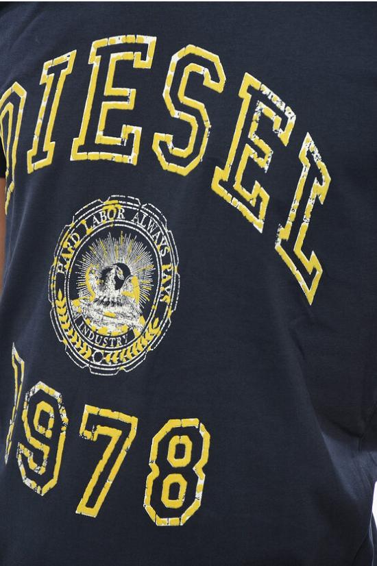  디젤 반팔 티셔츠 A15395 RPATI 81E Midnight blue - DIESEL