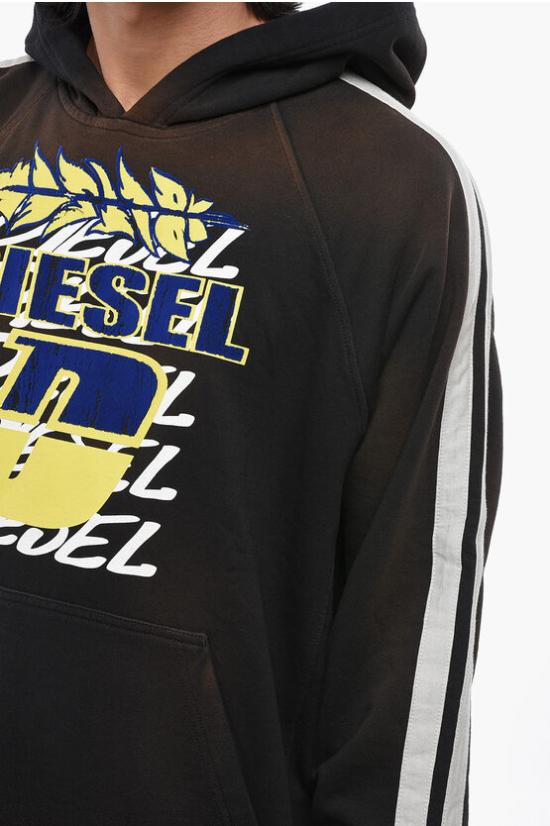  디젤 후드 티셔츠 A14801 0NMAW 9XX Brown - DIESEL