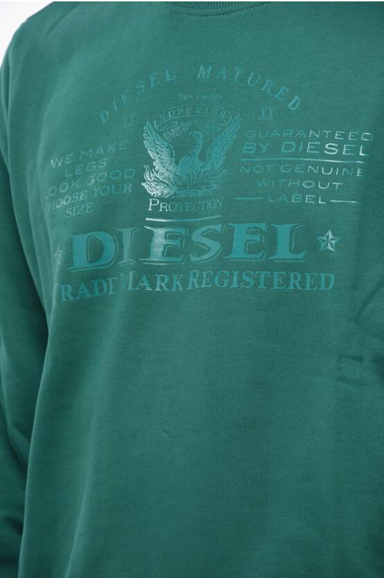  디젤 긴팔 티셔츠 A15475 RIAJH 5JB Green - DIESEL