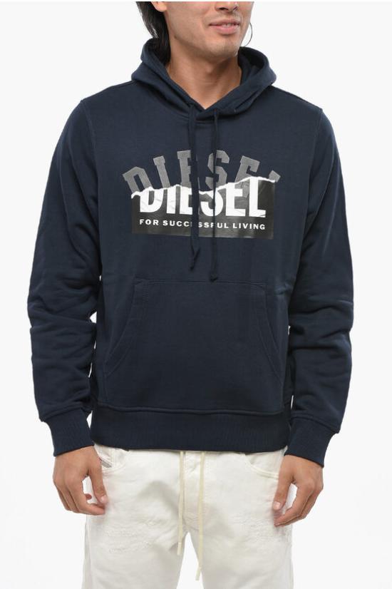  디젤 후드 티셔츠 A15467 RIAJH 81E Blue