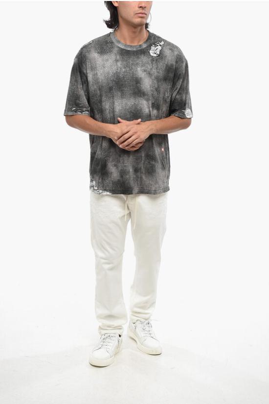  디젤 반팔 티셔츠 A13035 0DQAQ 02 Gray - DIESEL