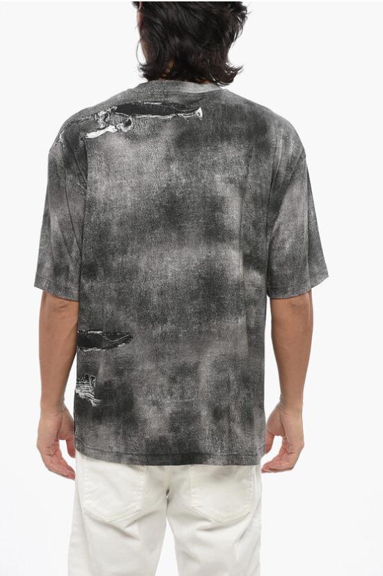  디젤 반팔 티셔츠 A13035 0DQAQ 02 Gray - DIESEL