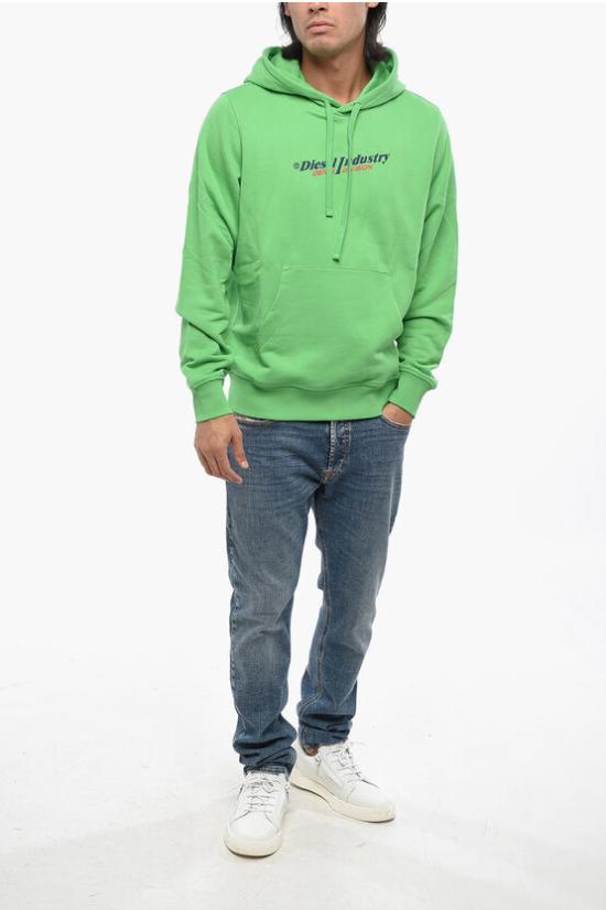  디젤 후드 티셔츠 A12751 RIAJH 5BL Green - DIESEL
