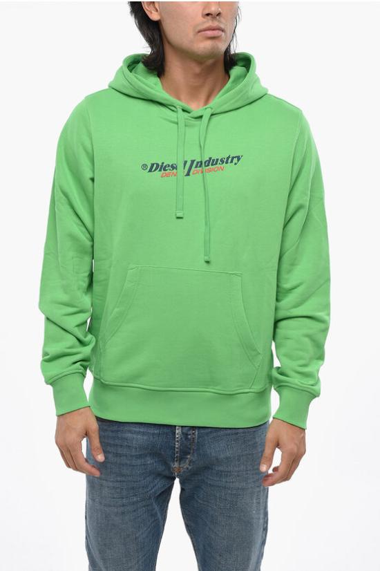  디젤 후드 티셔츠 A12751 RIAJH 5BL Green