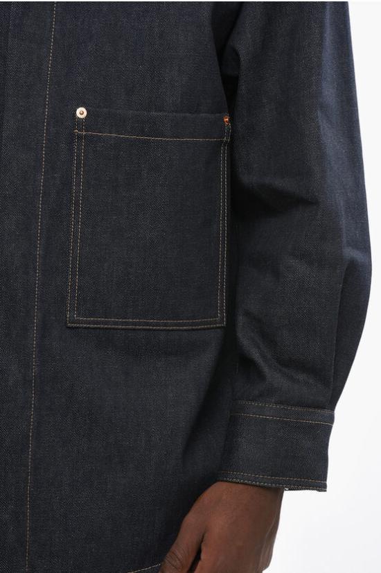  발렌티노 가라바니 데님 셔츠 5V0DB03GAEM 528 Blue - VALENTINO GARAVANI